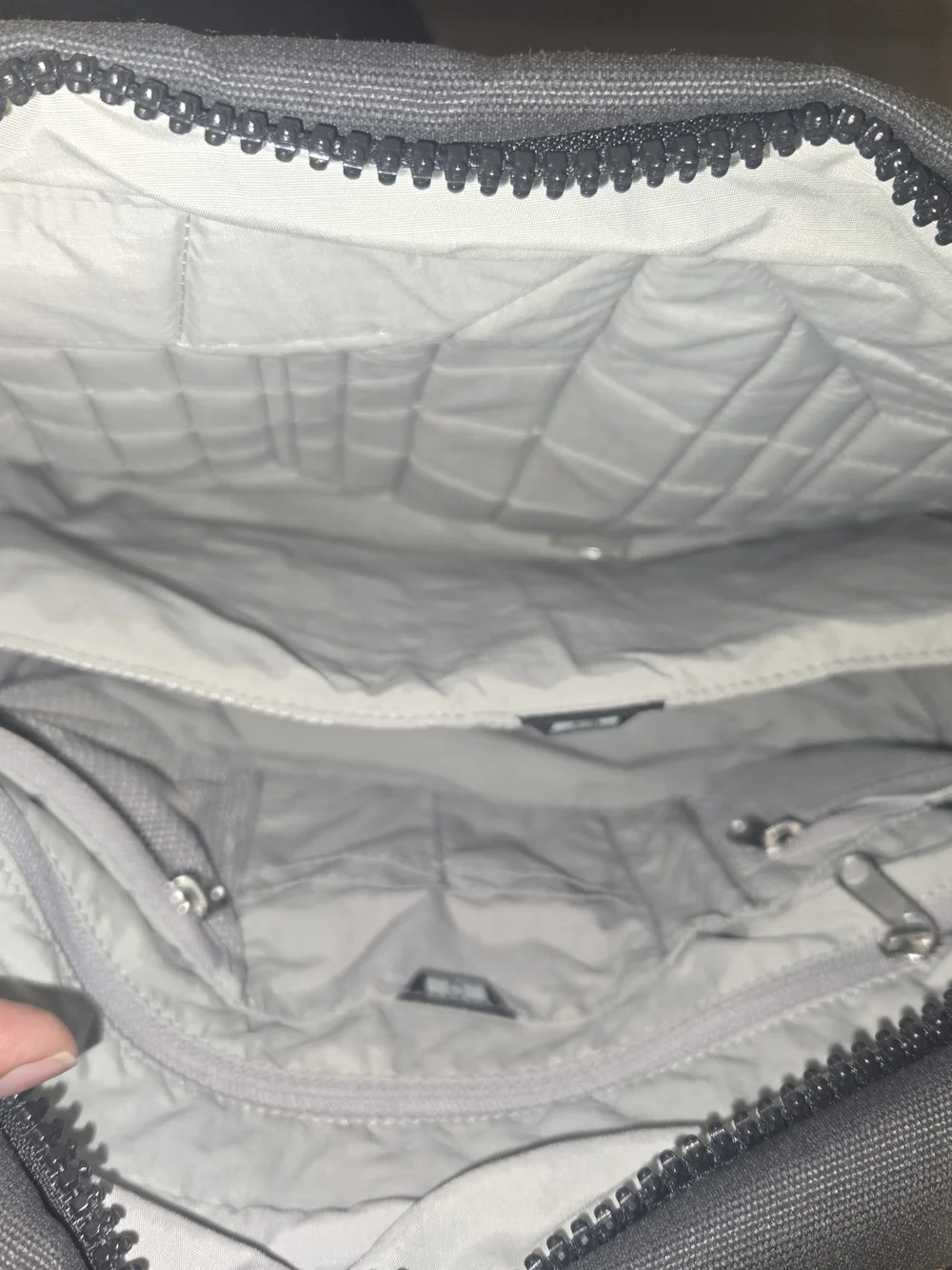 Pacsafe Gray Laptop Tote with Front Zip Pocket